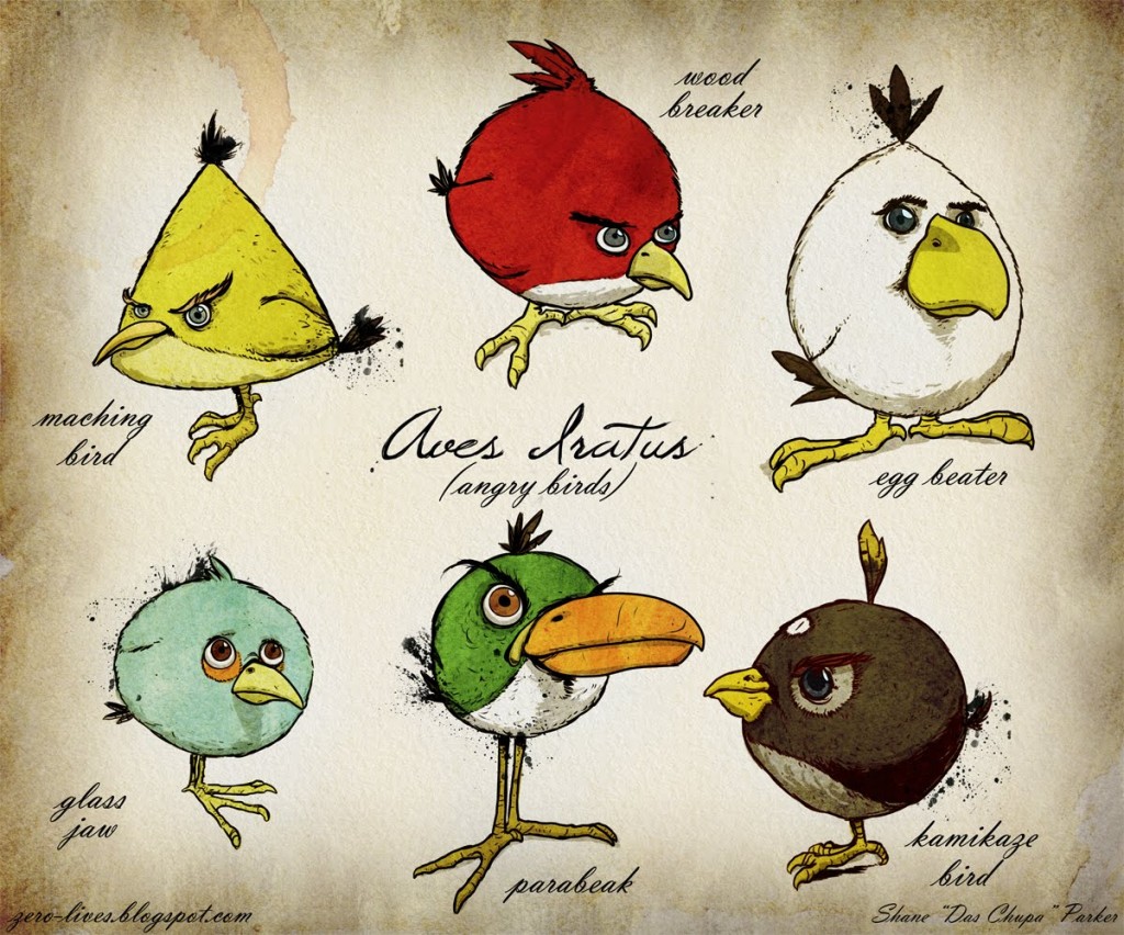 Las aves de “Angry Birds”, ejemplo de un juego casual