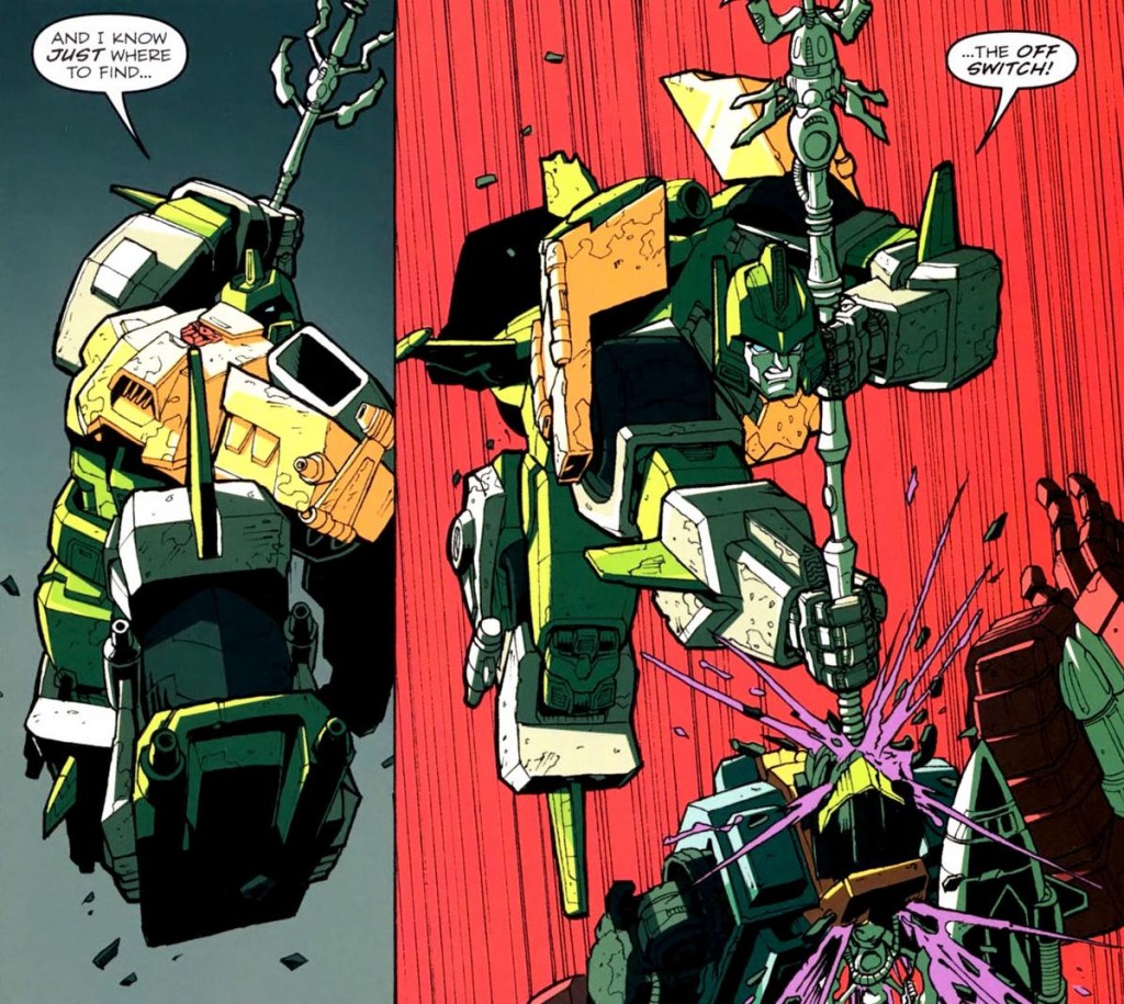 Panel de Transformers: Last Stand Of The Wreckers.