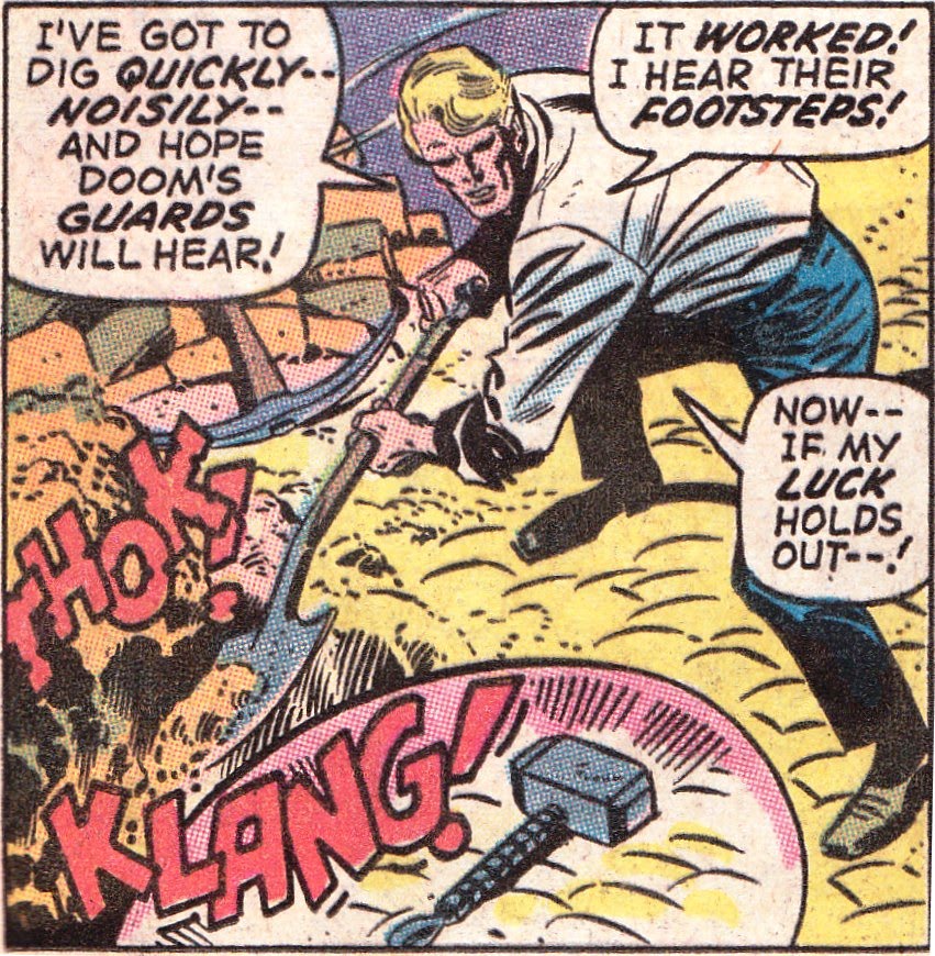 Donald Blake encontrando el Mjolnir