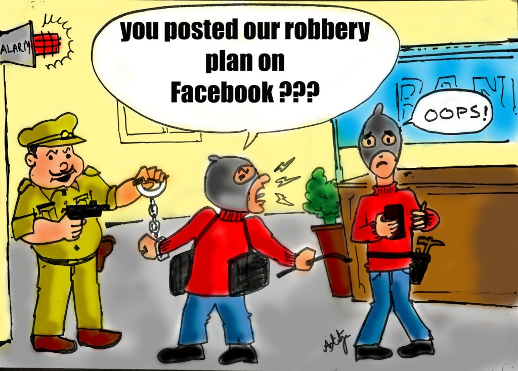 "¿Publicaste nuestro robo en tu Facebook?"
