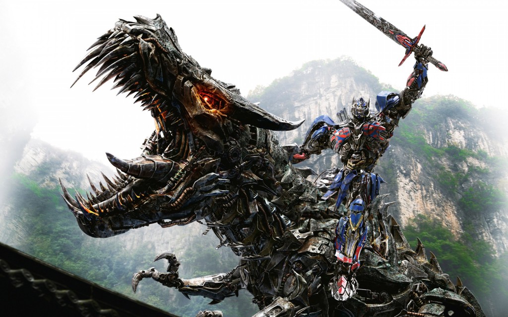 Optimus Prime, portando una espada, montado en un T-Rex biomecánico... tu argumento es inválido