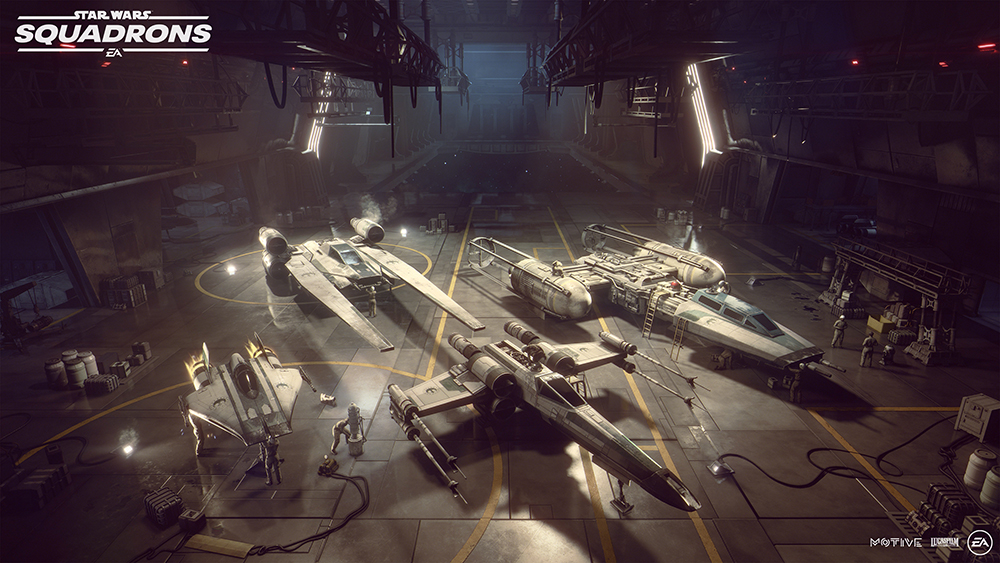 Star Wars: Squadrons hangar