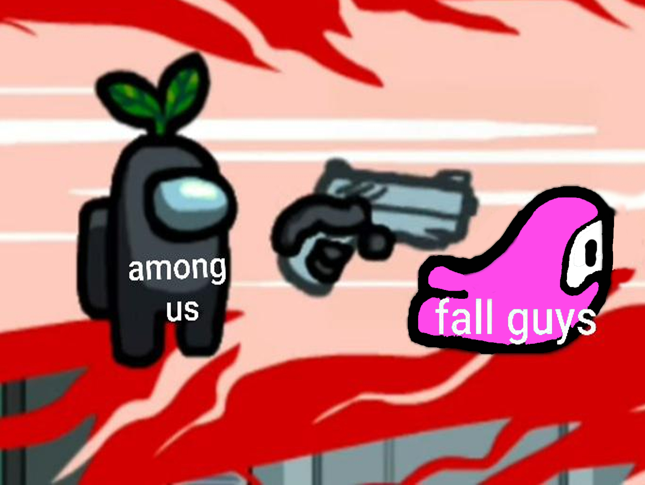 Among Us kills fall guys