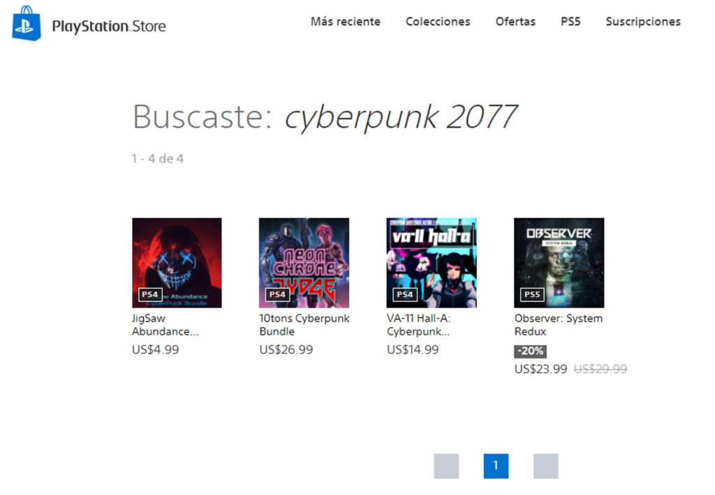Más Problemas para CD Projekt RED, Cyberpunk 2077 ya no esta en la PS Store