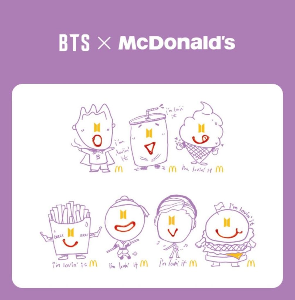 BTS X McDonald's Saucy collection