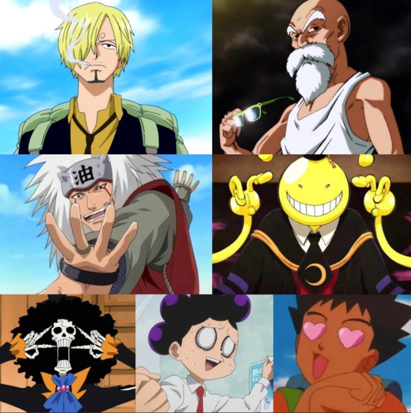 My Hero Academia, Dragon Ball Super, One Piece, Naruto, Assassination Classroom, Pokémon