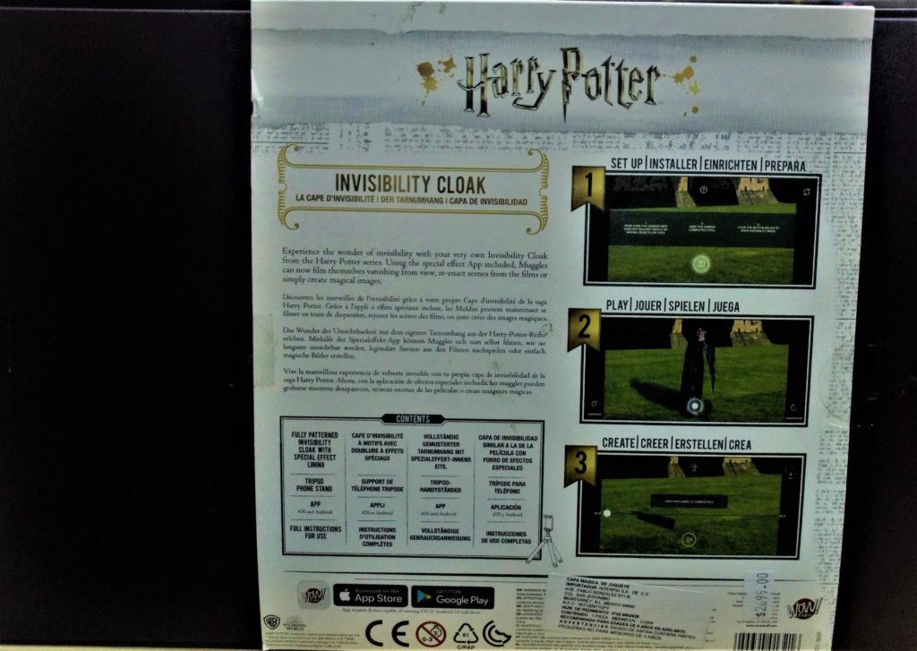 Capa invisible de Harry Potter